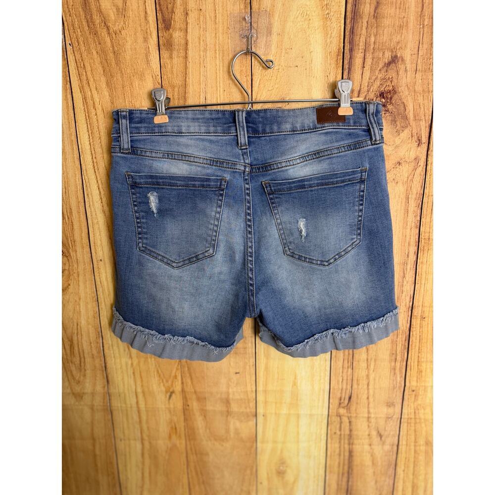 Truth & Theory Distressed Denim Short with Stretch Women's Size 6 - Picture 5 of 8